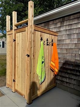 Wash the Beach Off in our Outdoor Shower